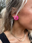 Pink Daisy Earrings