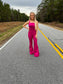 Hot Pink Jumpsuit