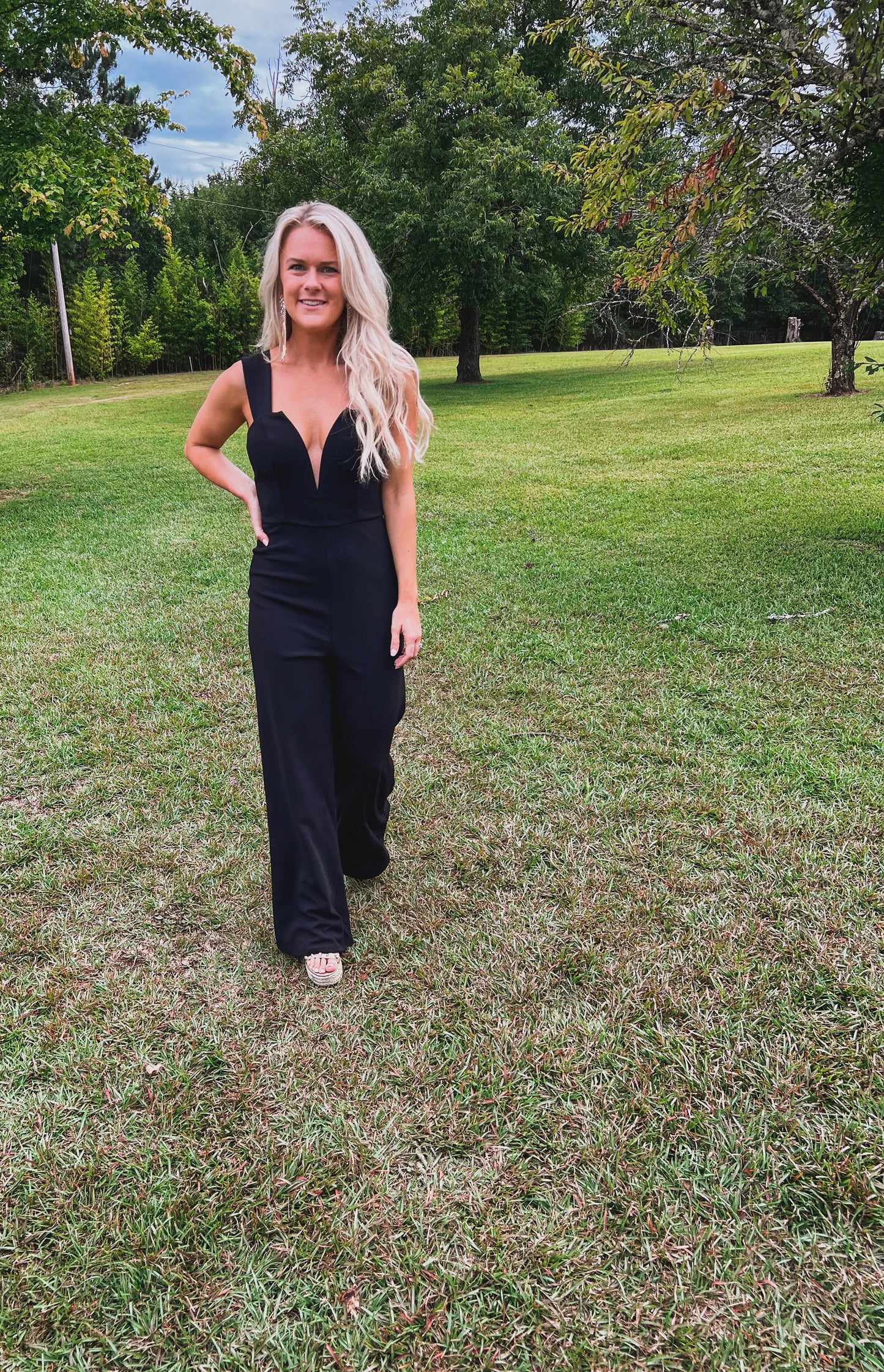 Fancy Affair Jumpsuit in Black