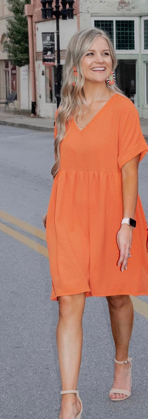 Breezy Dress in Orange