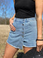 Crossover Skort in Denim