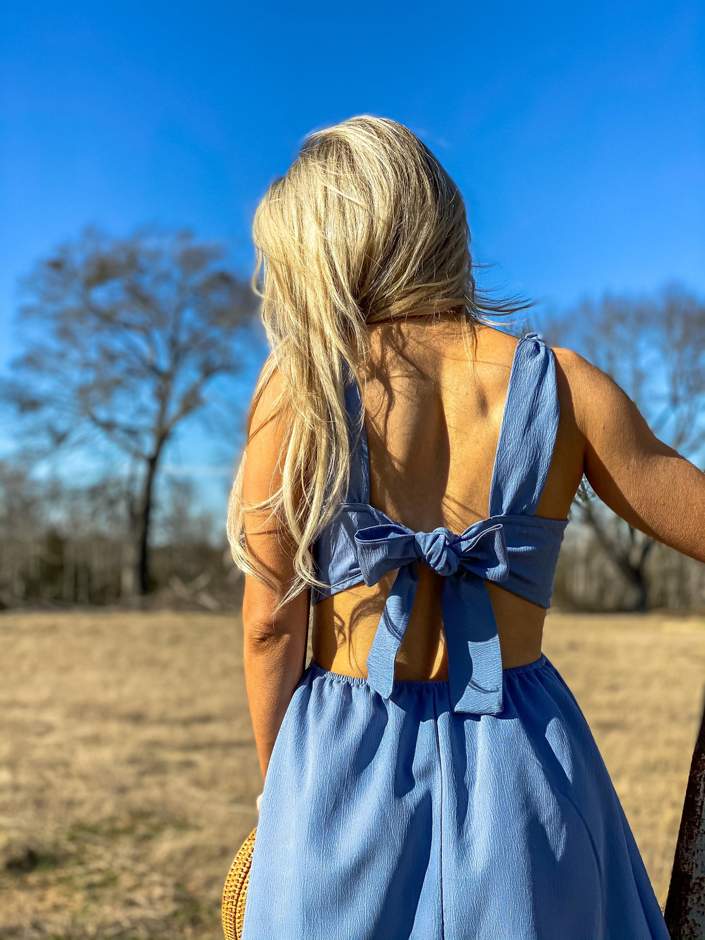 Doll in Denim Dress