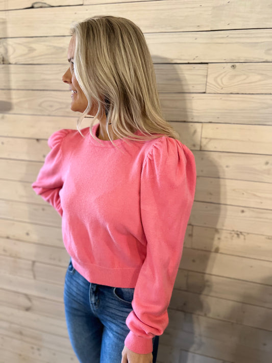 Pink Puff Sweater