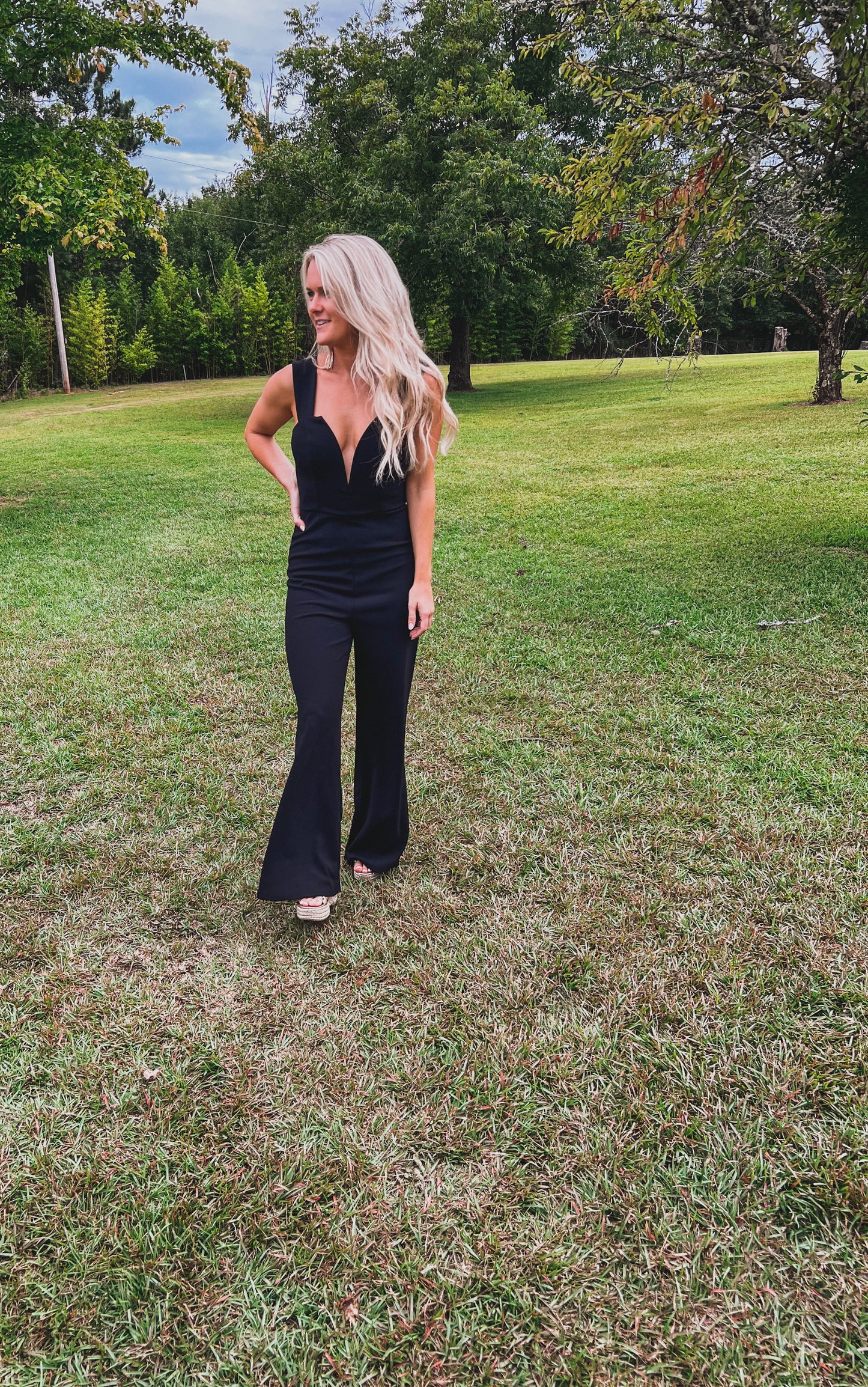 Fancy Affair Jumpsuit in Black