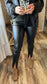 Faux Leather Skinny Pants in Black