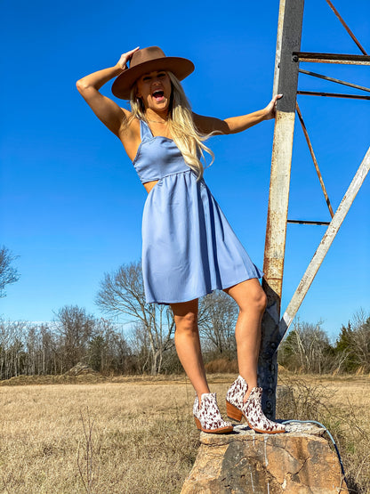 Doll in Denim Dress