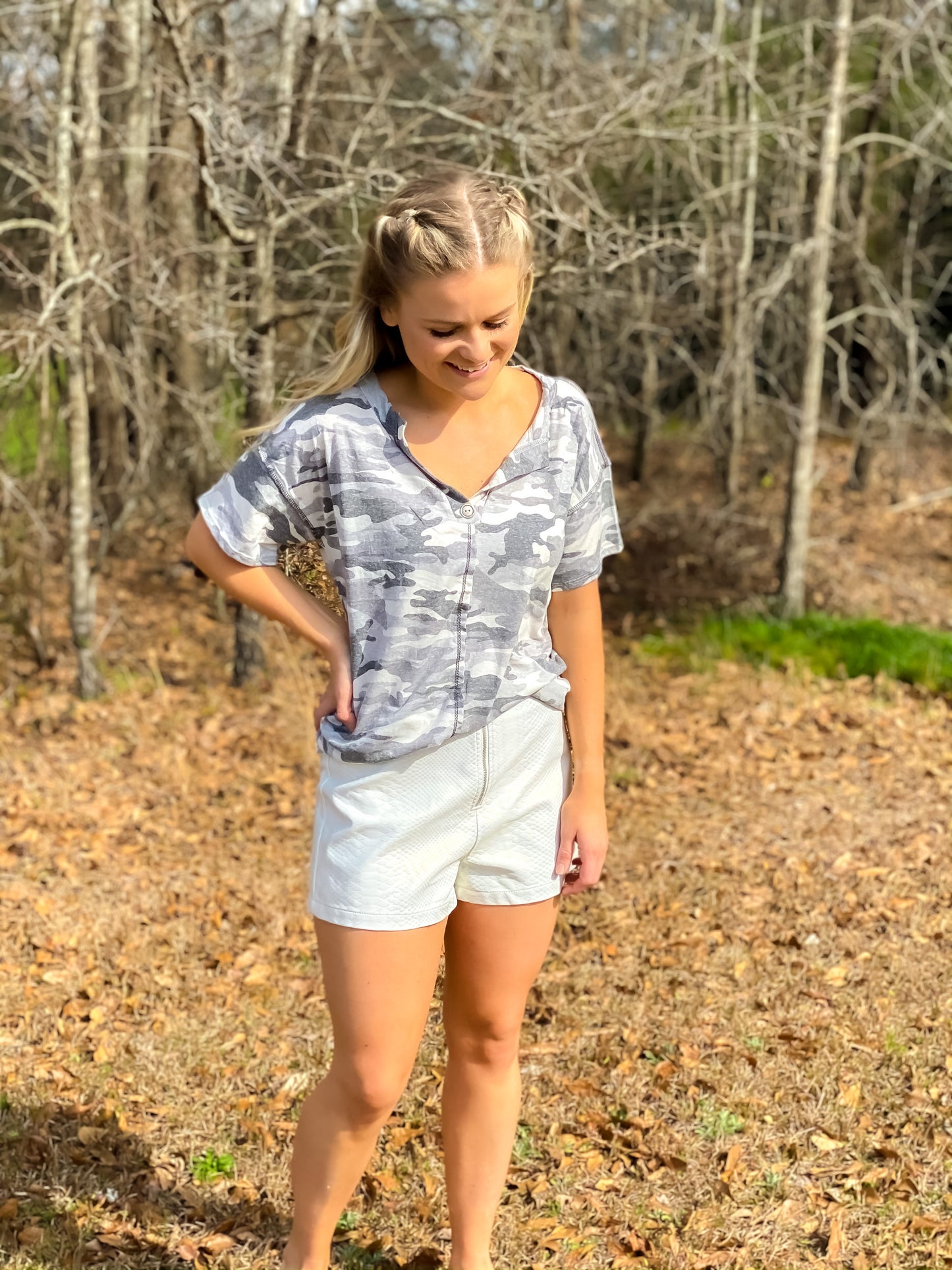 Cozy Camo Top