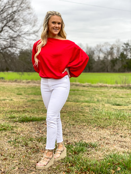 Rosy Red Blouse