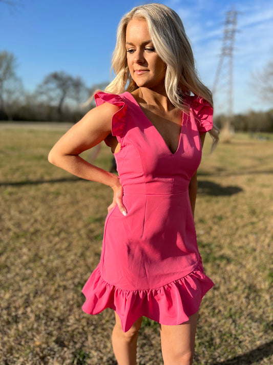 Livin' For It Dress in Pink Punch