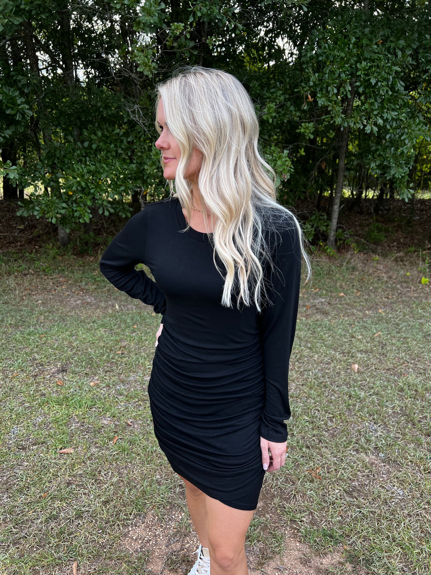 Flirty & Fitted Dress in Black