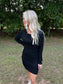 Flirty & Fitted Dress in Black