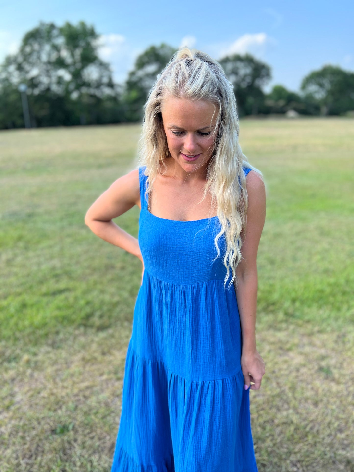 Holiday Weekend Dress in Blue