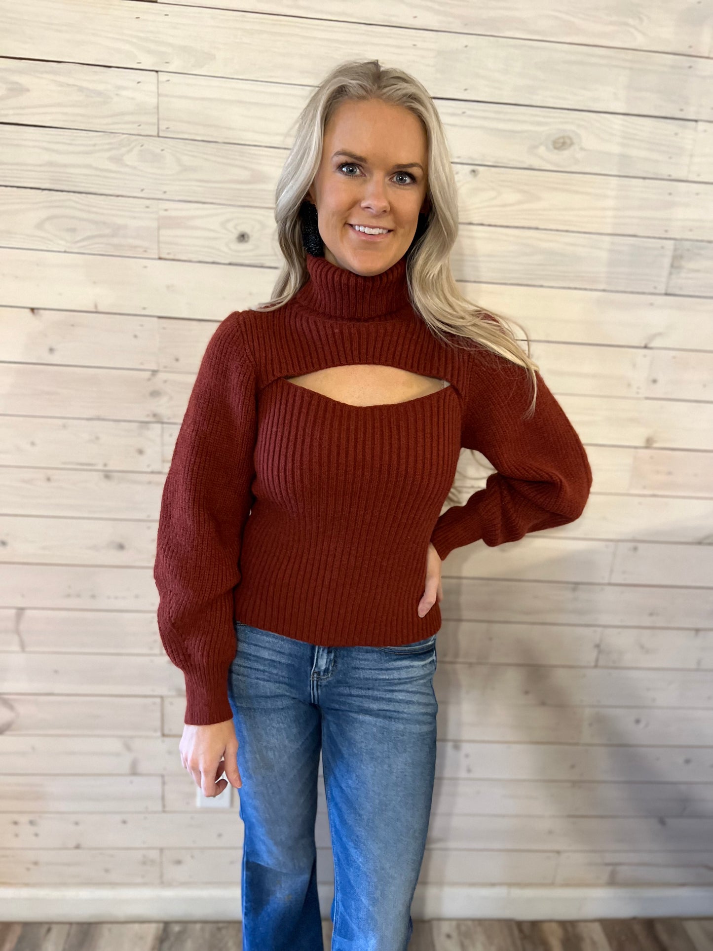 Cut Out Sweater