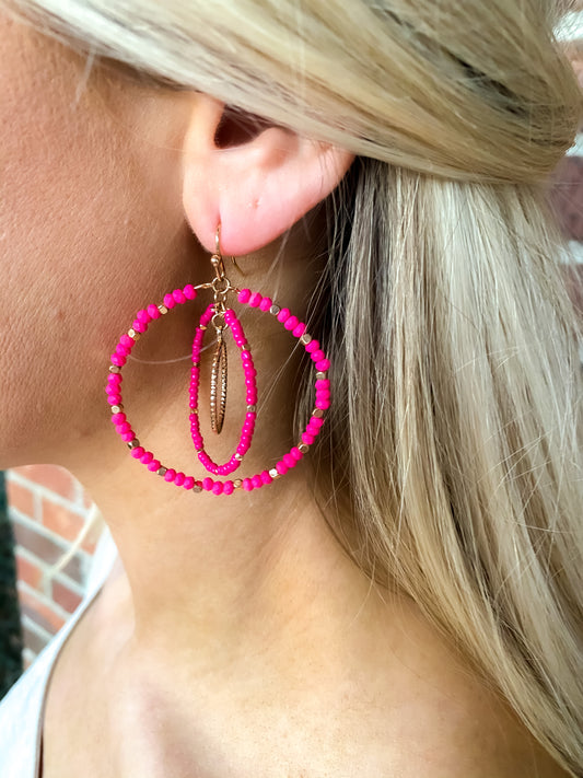 Pink Party Earrings