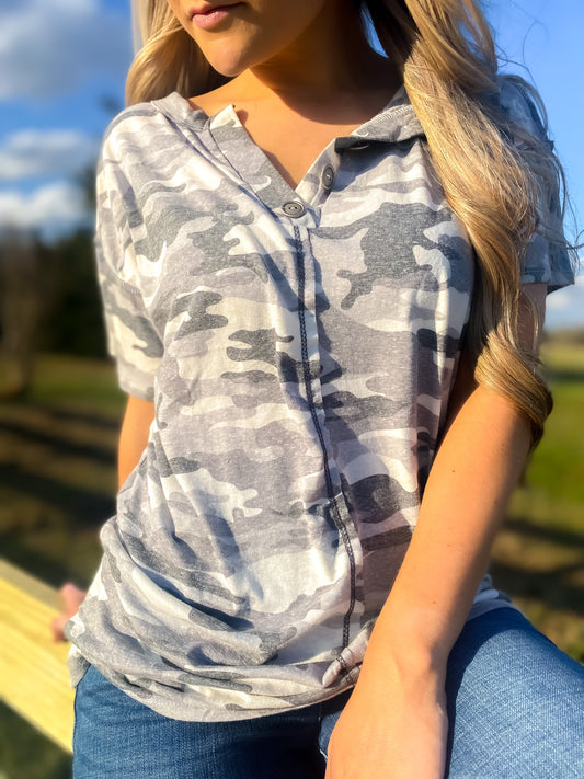 Cozy Camo Top