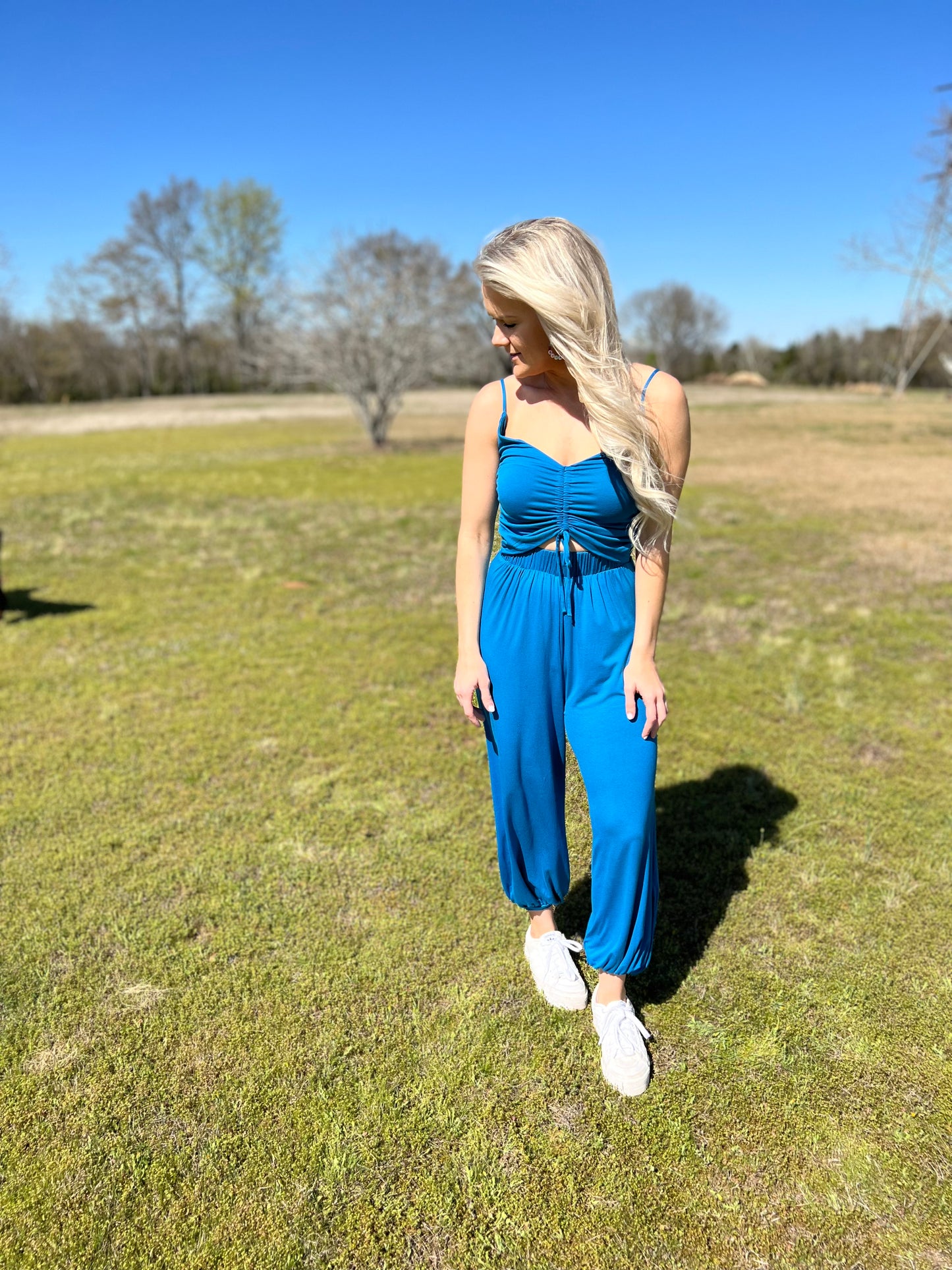 Jogger Jumpsuit in Teal