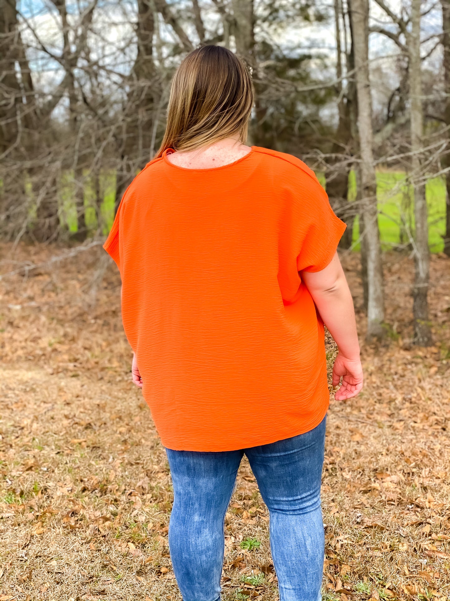 Summer Sunset Orange Top