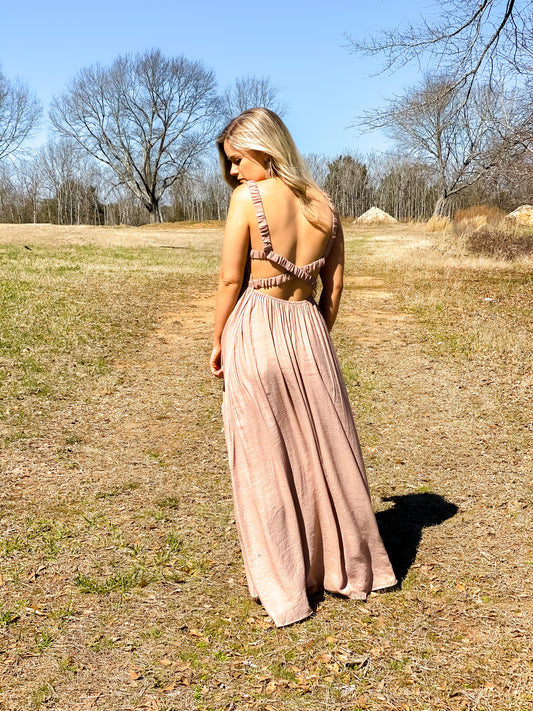 Make A Wish Maxi in Taupe