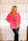 Pink Corduroy Rhinestone Jacket