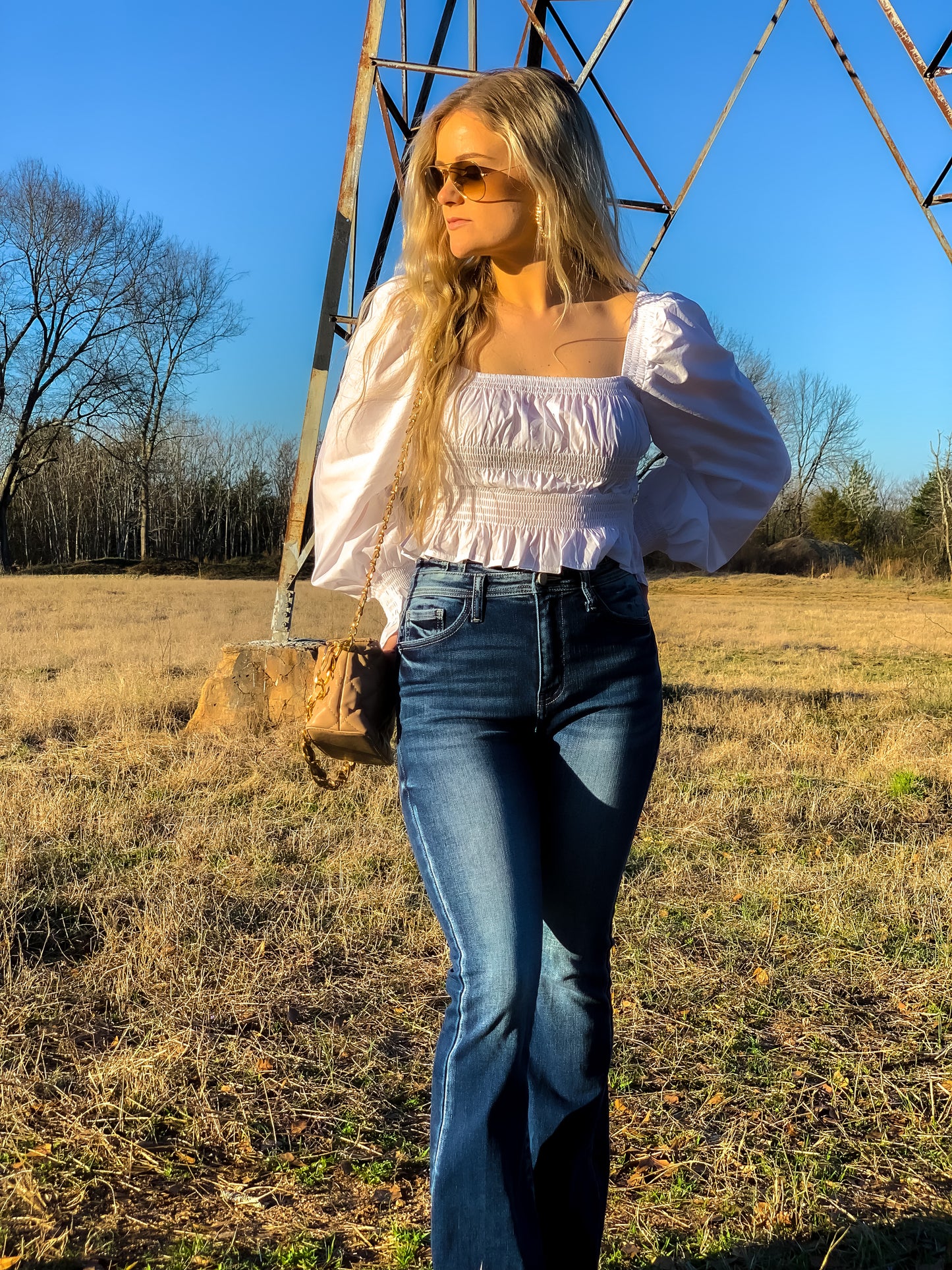 All The Details Crop Top in White