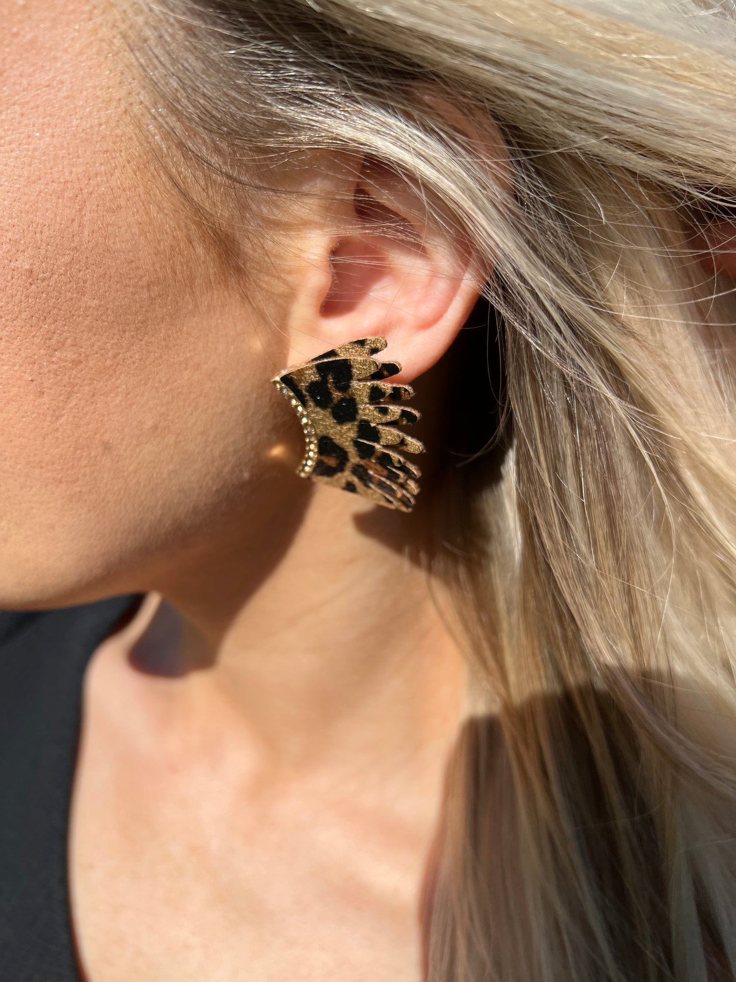 Cheetah Wing Earrings