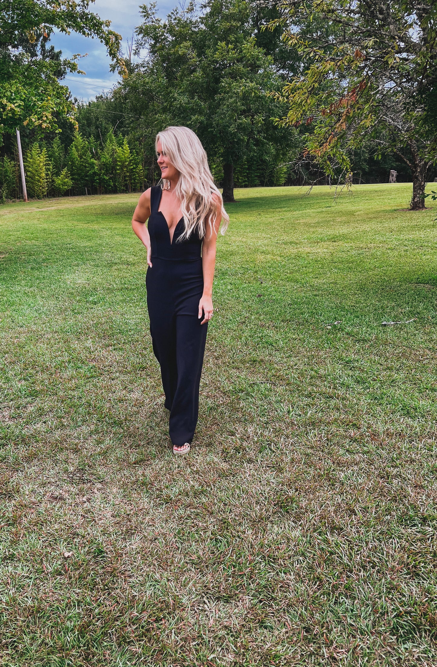 Fancy Affair Jumpsuit in Black