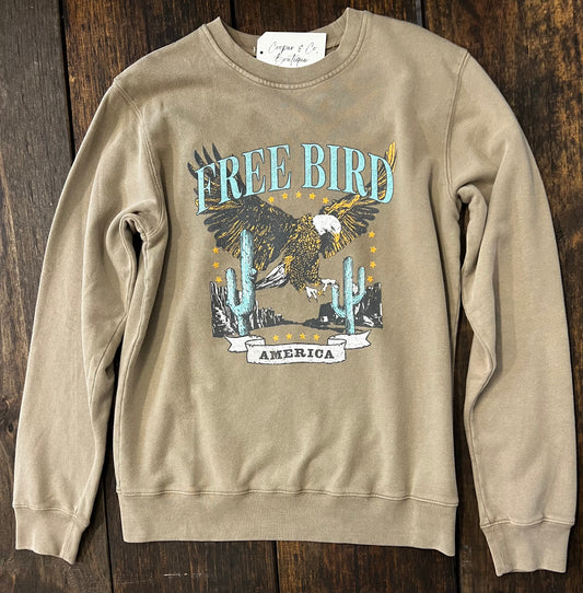 Free Bird America Graphic Soft Sweatshirt