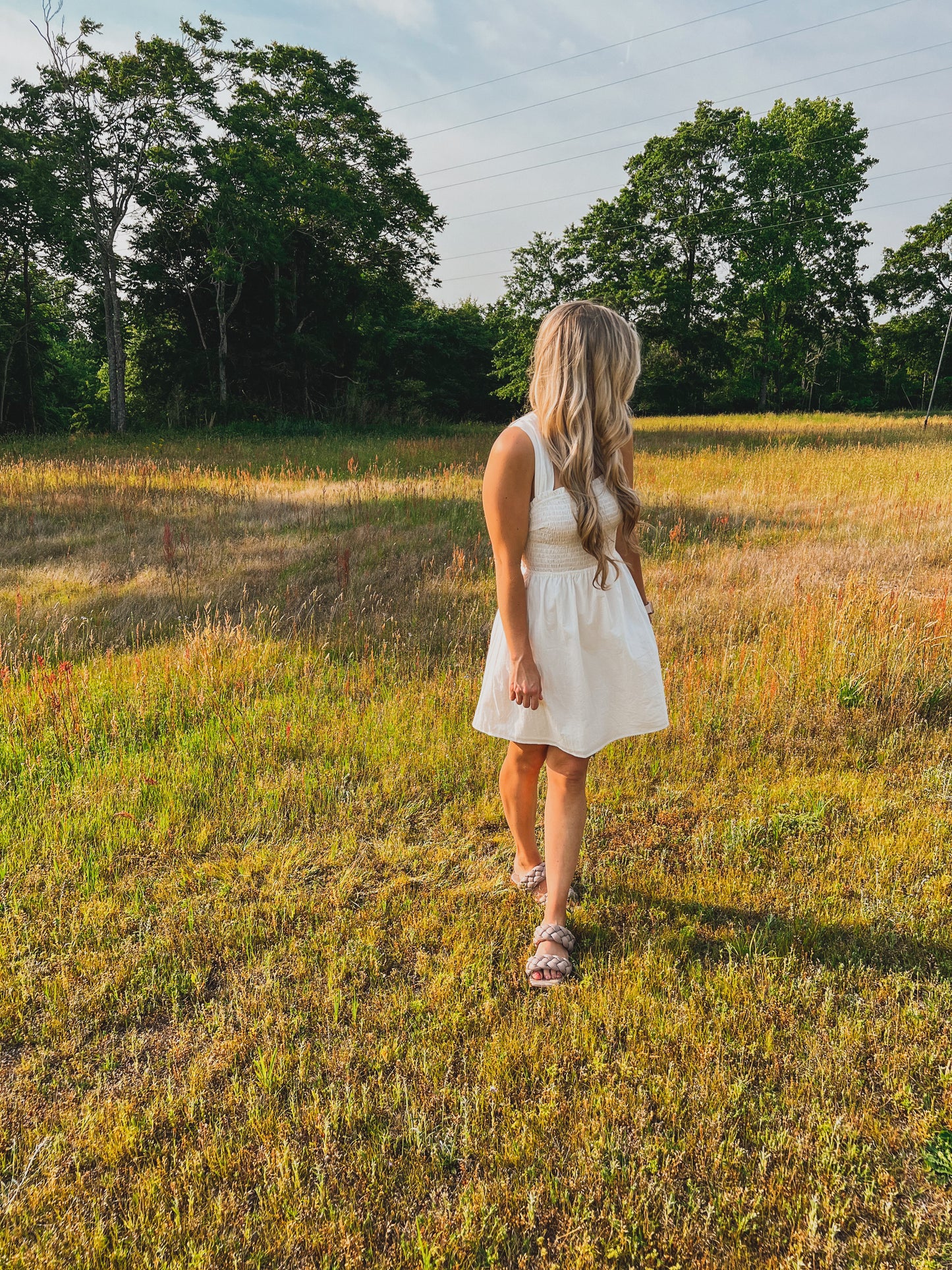 White Criss Cross Dress