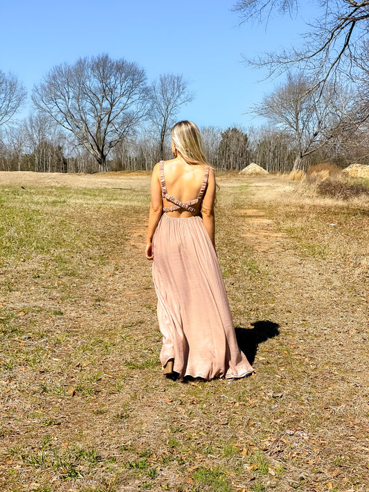 Make A Wish Maxi in Taupe