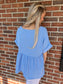 Blown Away Top in Blue- Available in Plus