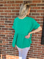 Blown Away Top in Kelly Green- Available in Plus