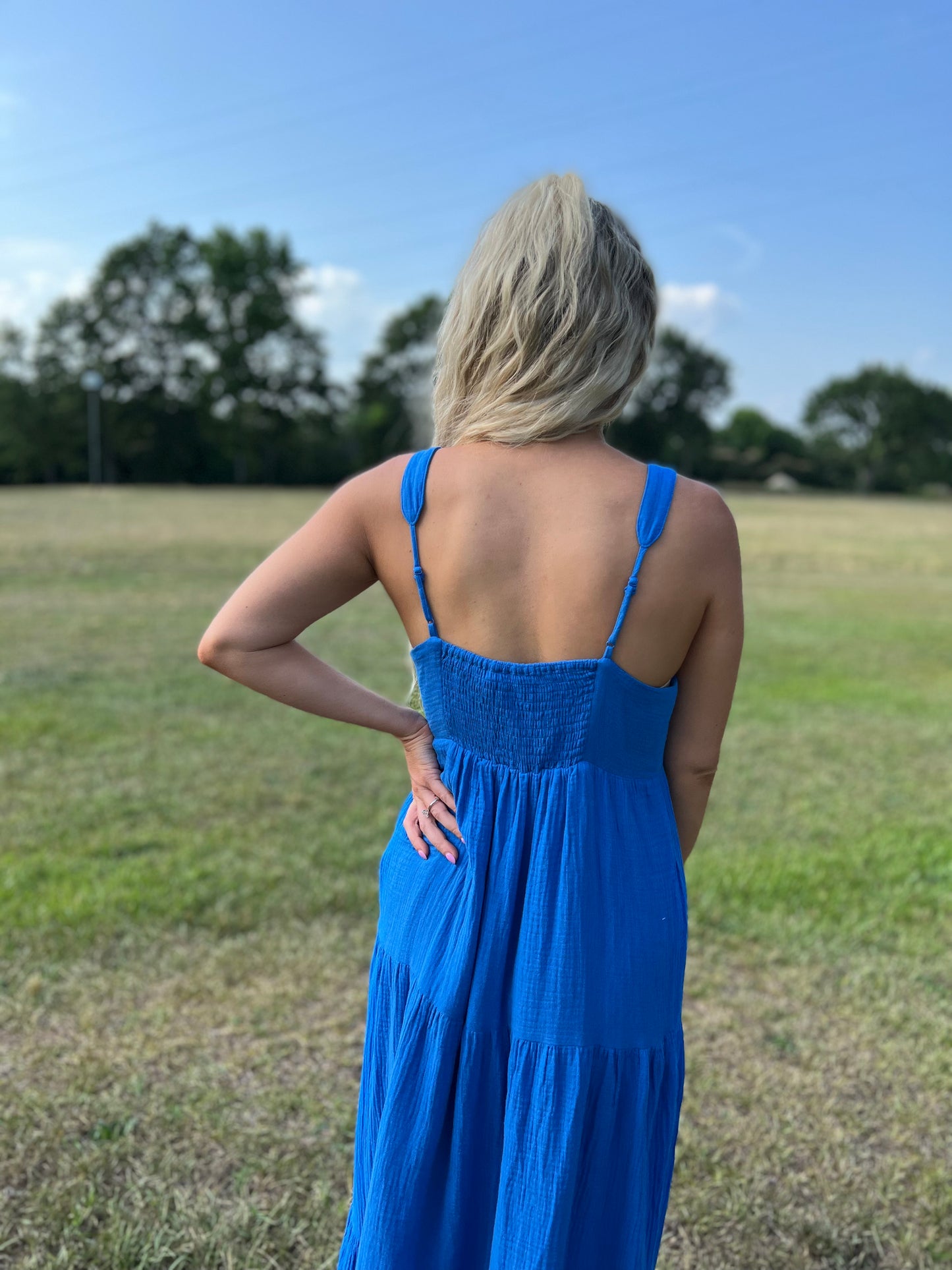 Holiday Weekend Dress in Blue