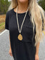 Gold & Natural Beaded Necklace