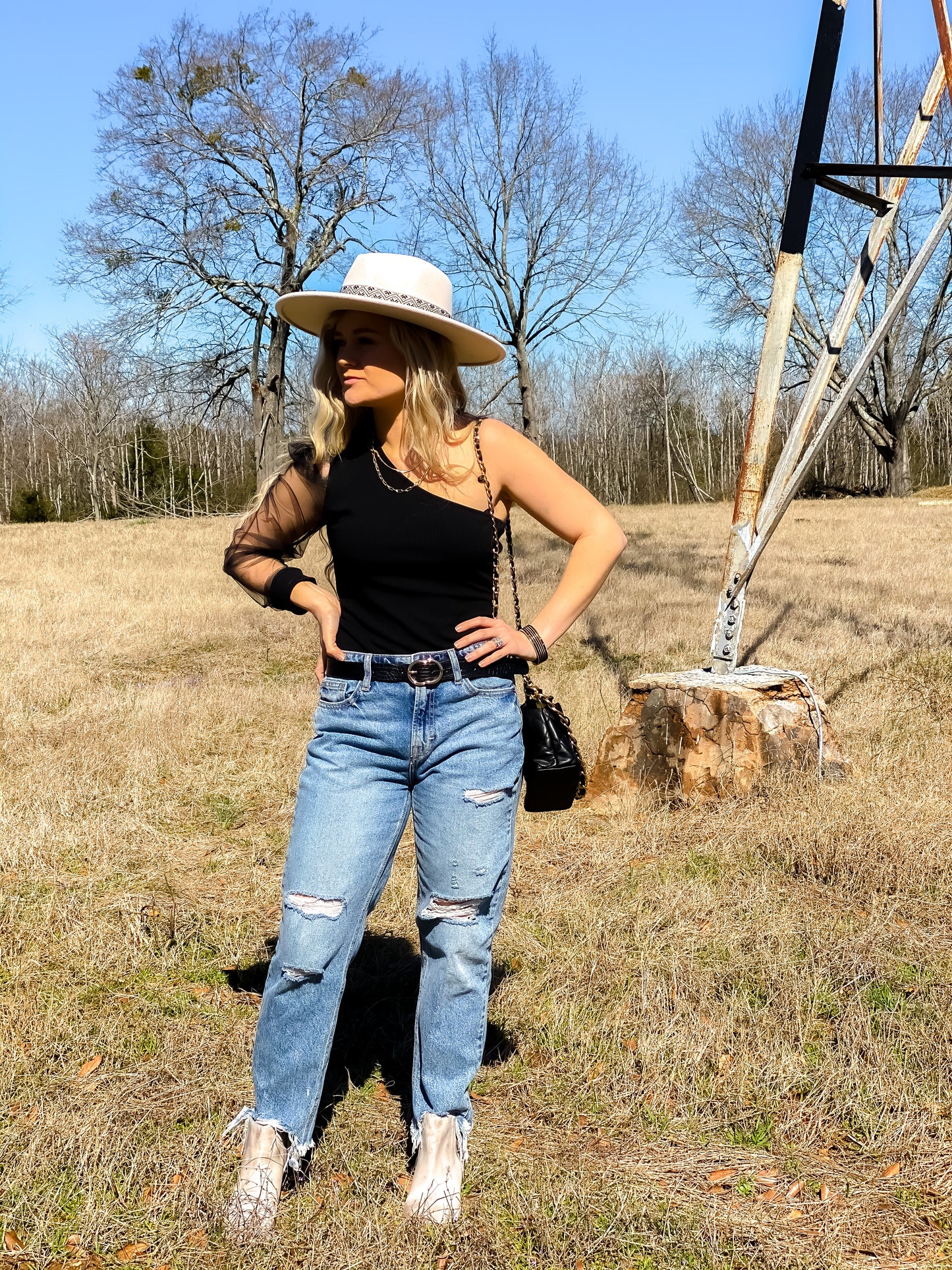 Bold in Black Bodysuit